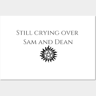 still crying over sam and dean Posters and Art